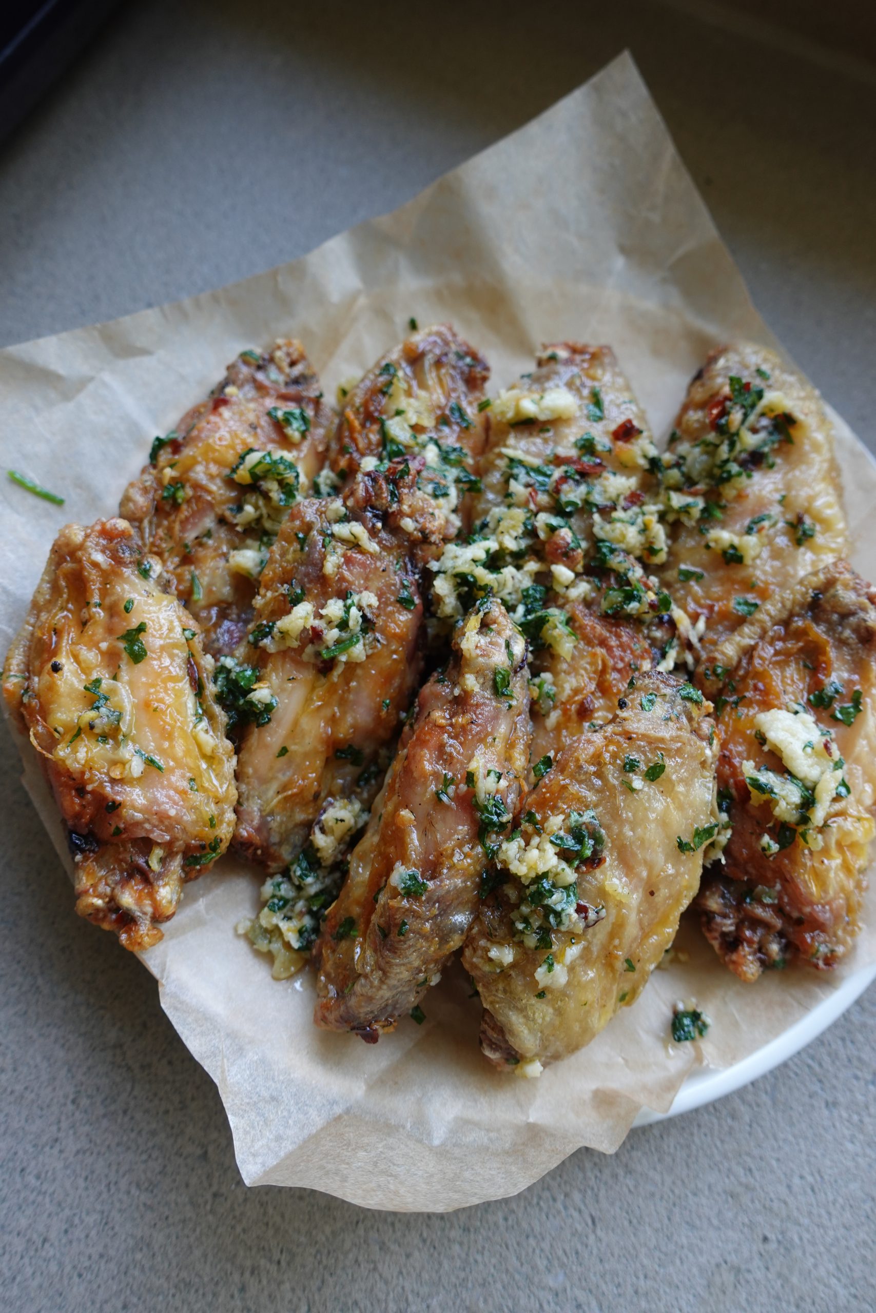 air fryer garlic parmesan chicken wings