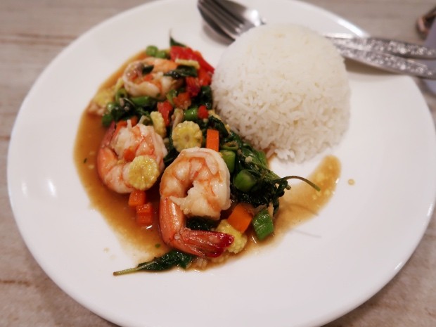 Prawns with Basil, Chilli, and Garlic